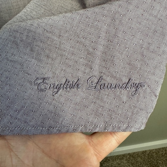 English‎ Laundry Men's Long Sleeve Dress Shirt Button Up Grayish-Purple Size XL - Picture 8 of 16